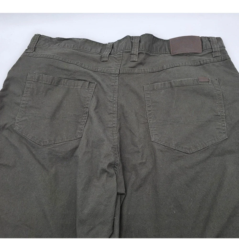 Workwear Pants Mens 40x30 Olive Green Stretch Canvas Utility Gorpcore
